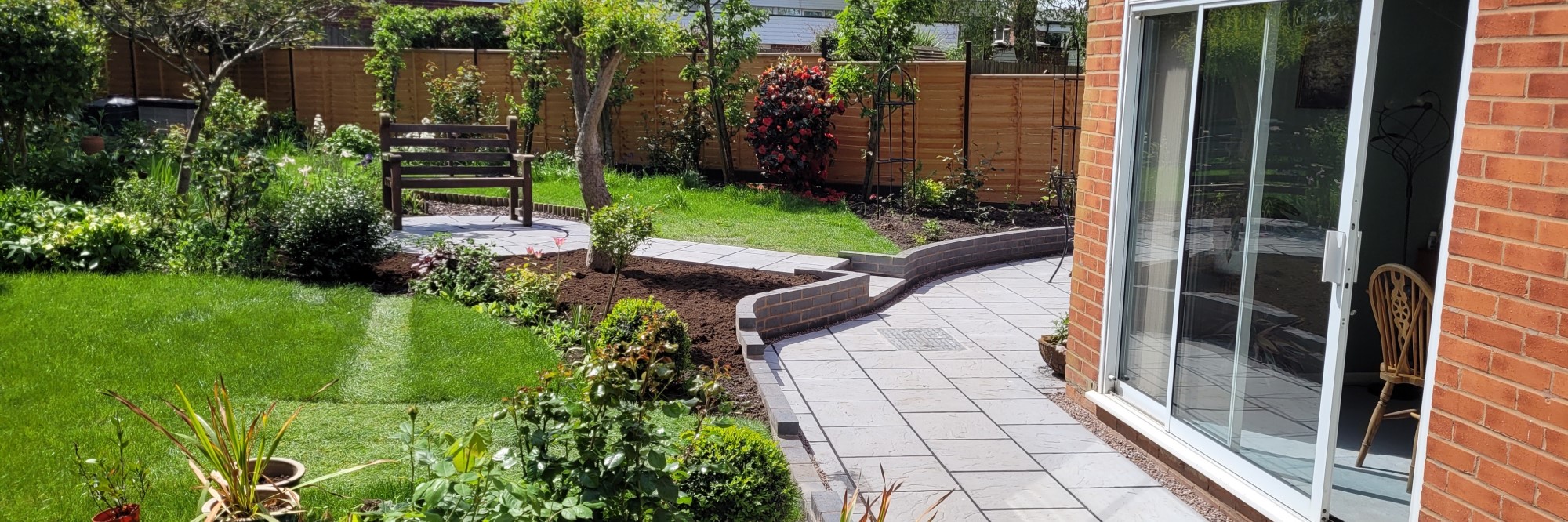 Garden patios paths DG Services Landscapers Garden Services bromsgrove Droitwich